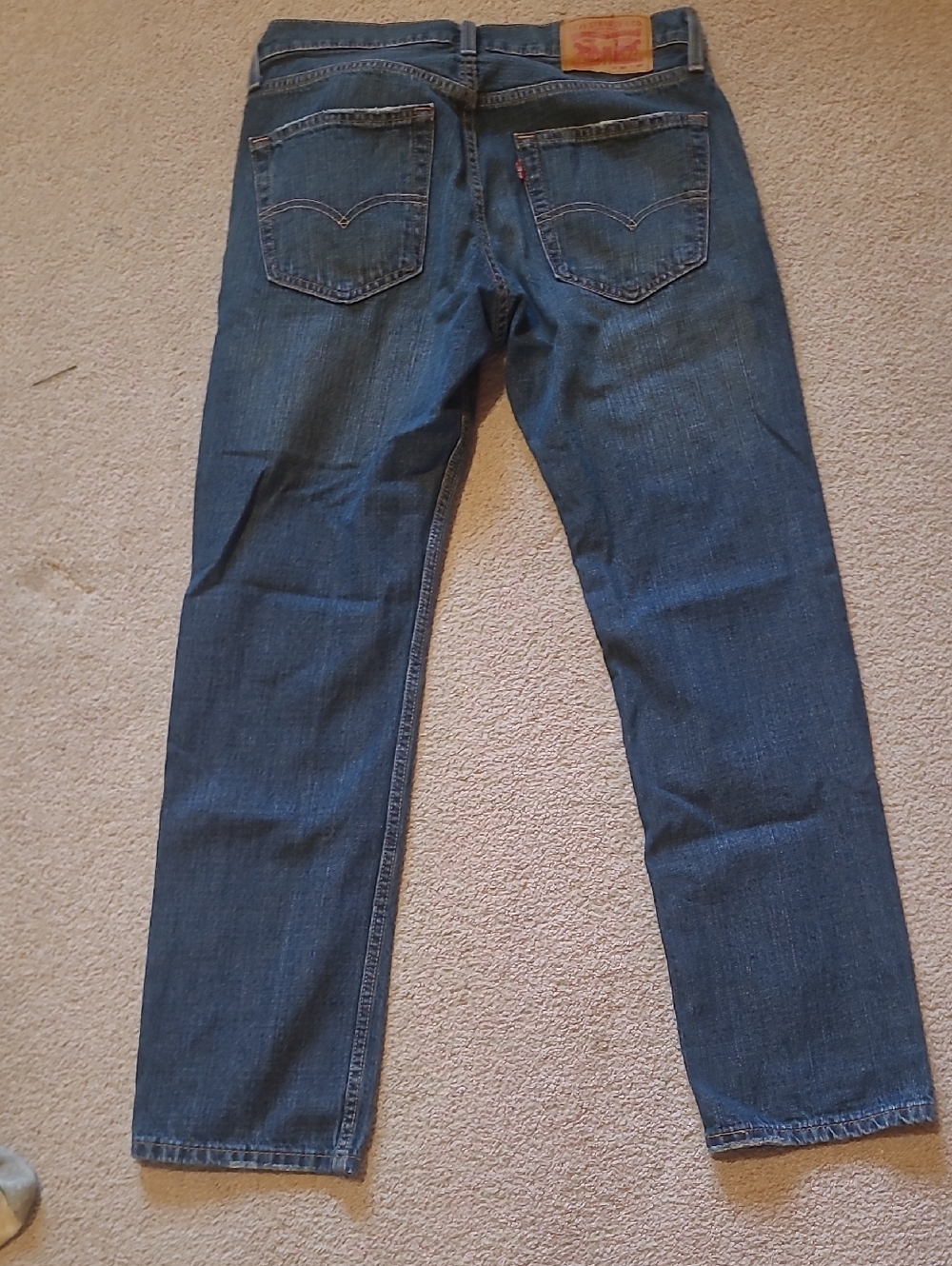 Levi's 559 Men's Dark Blue Straight Jeans - Classic Back View